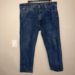 Levi-s Men's Blue and Navy Jeans